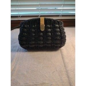 Vintage Woven Vinyl Wicker Shoulder /crossbody  Bags Boho C2c